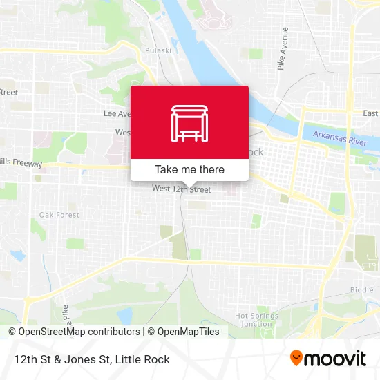 12th St & Jones St map