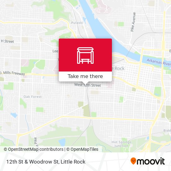 12th St & Woodrow St map