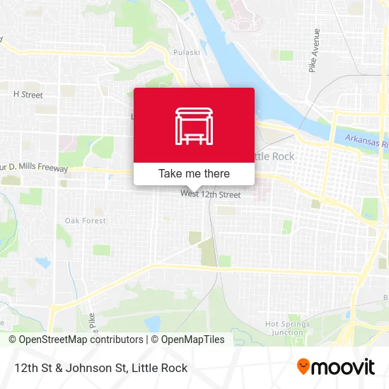 12th St & Johnson St map