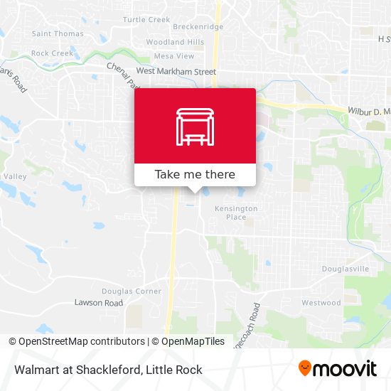 Mapa de Walmart at Shackleford