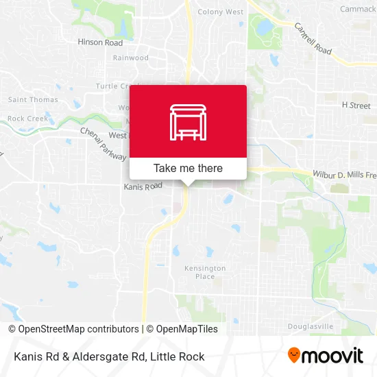 Mapa de Kanis Rd & Aldersgate Rd