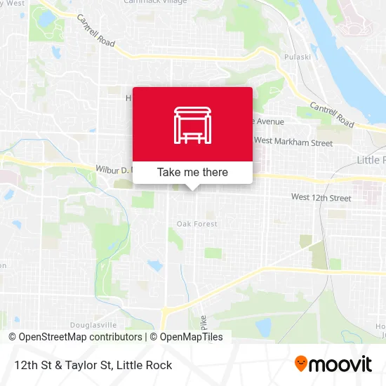 12th St & Taylor St map