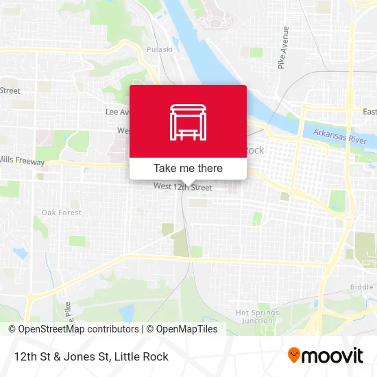12th St & Jones St map