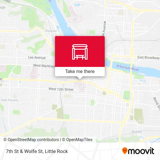 7th St & Wolfe St map