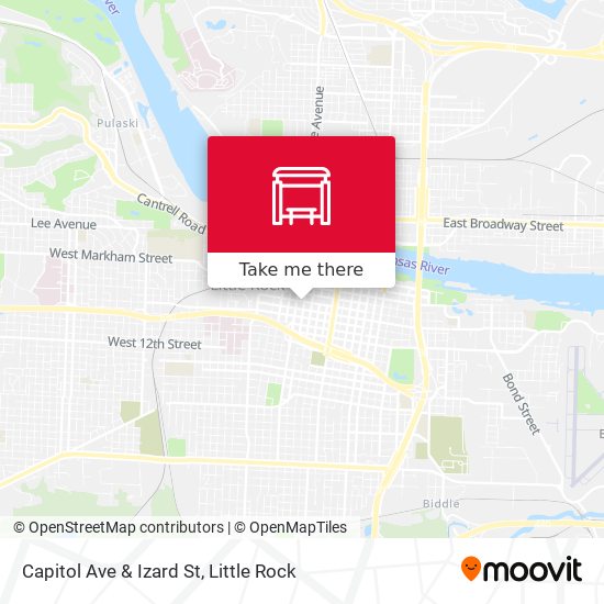 Mapa de Capitol Ave & Izard St