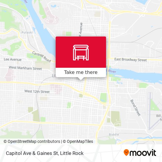 Capitol Ave & Gaines St map