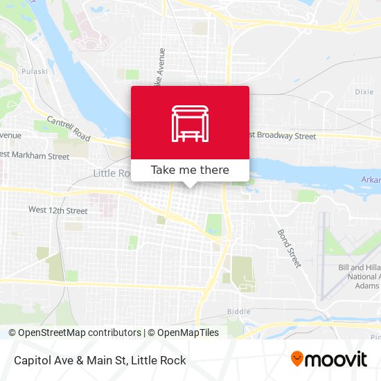 Capitol Ave & Main St map