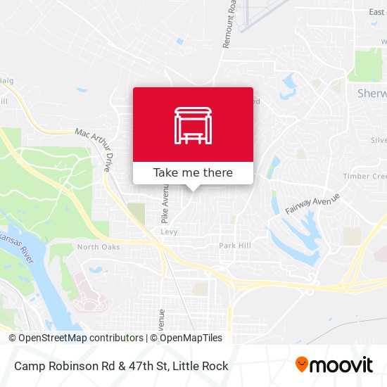 Camp Robinson Rd & 47th St map