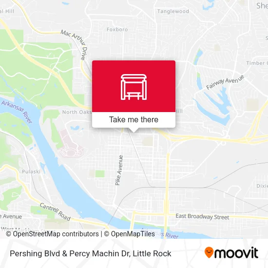Mapa de Pershing Blvd & Percy Machin Dr