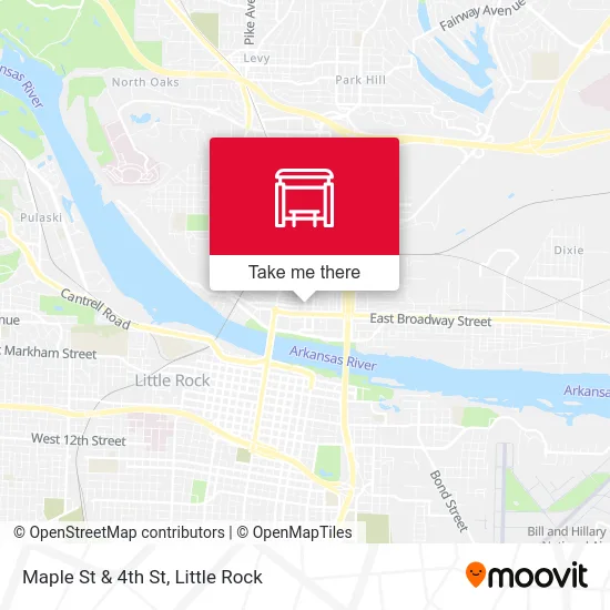 Maple St & 4th St map