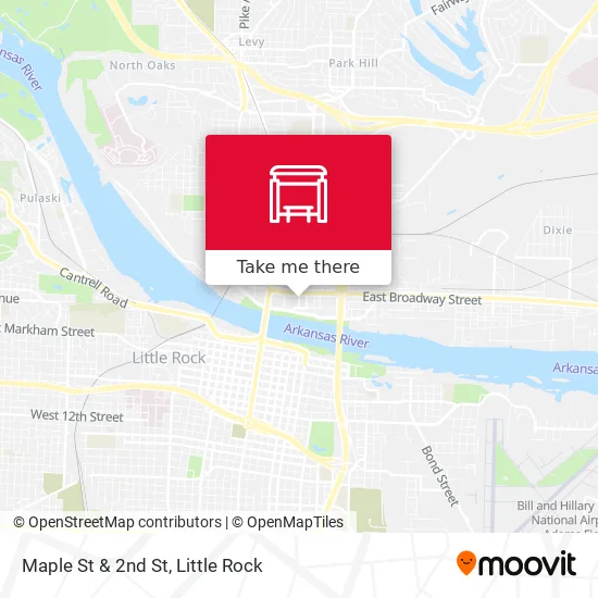Mapa de Maple St & 2nd St