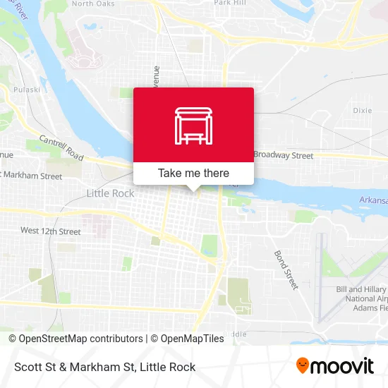 Scott St & Markham St map