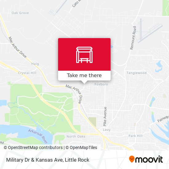 Military Dr & Kansas Ave map