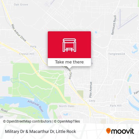 Military Dr & Macarthur Dr map