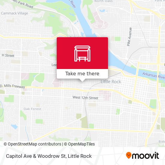 Capitol Ave & Woodrow St map