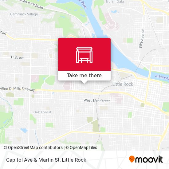 Capitol Ave & Martin St map