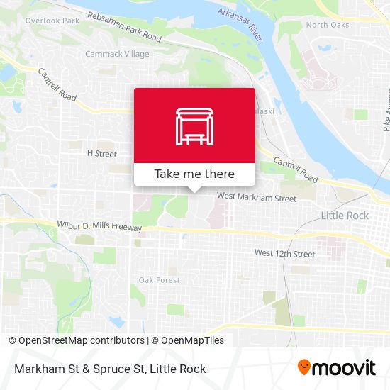 Mapa de Markham St & Spruce St