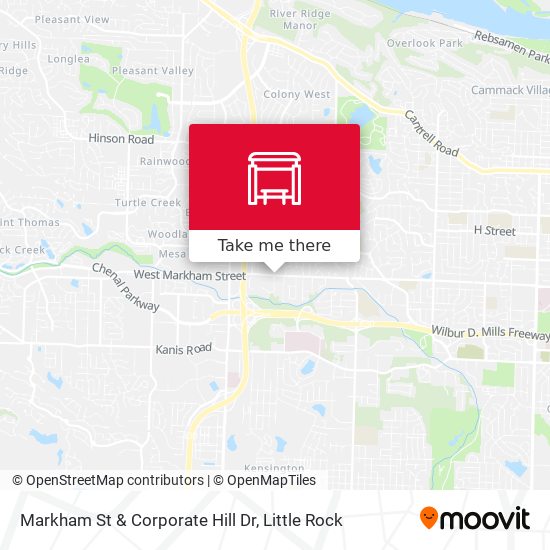 Mapa de Markham St & Corporate Hill Dr