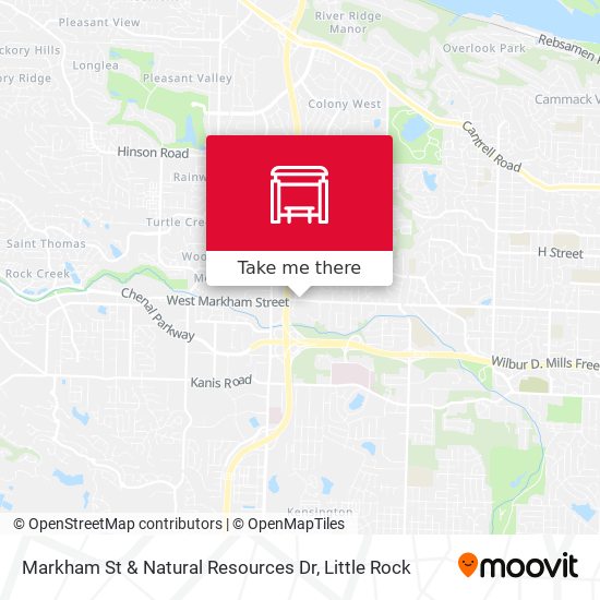 Markham St & Natural Resources Dr map