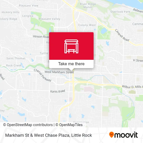 Markham St & West Chase Plaza map