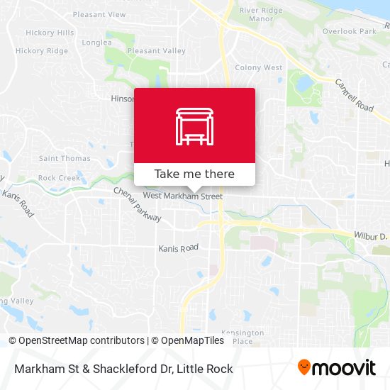 Markham St & Shackleford Dr map