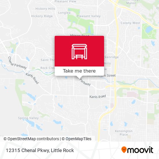 Mapa de 12315 Chenal Pkwy