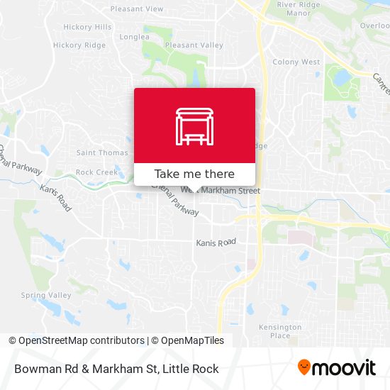 Bowman Rd & Markham St map