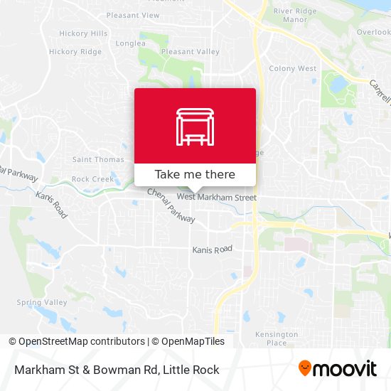 Markham St & Bowman Rd map