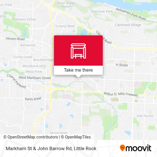 Markham St & John Barrow Rd map