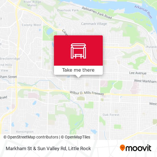 Markham St & Sun Valley Rd map