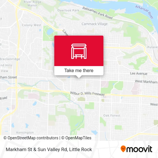 Mapa de Markham St & Sun Valley Rd