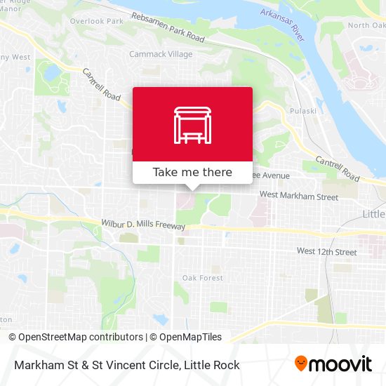 Markham St & St Vincent Circle map