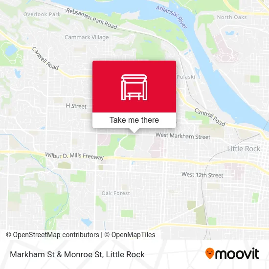 Markham St & Monroe St map