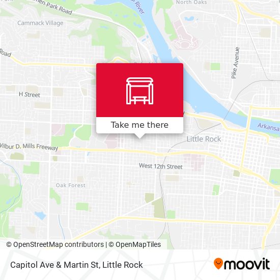 Capitol Ave & Martin St map