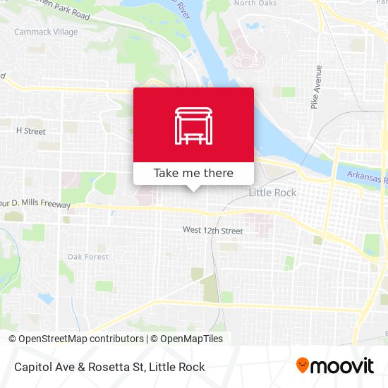 Capitol Ave & Rosetta St map