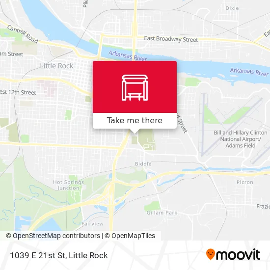 Mapa de 1039 E 21st St