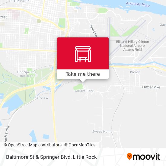 Baltimore St & Springer Blvd map