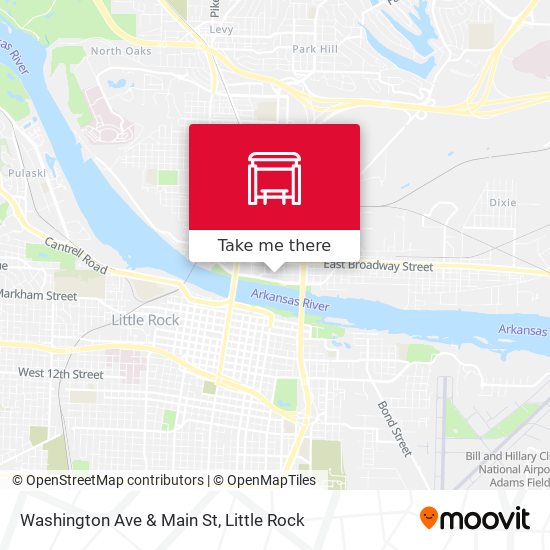 Washington Ave & Main St map