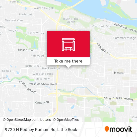 Mapa de 9720 N Rodney Parham Rd
