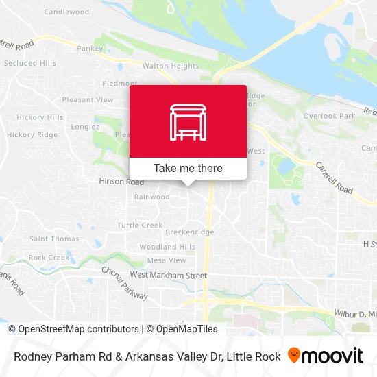 Rodney Parham Rd & Arkansas Valley Dr map