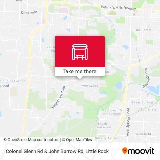 Colonel Glenn Rd & John Barrow Rd map