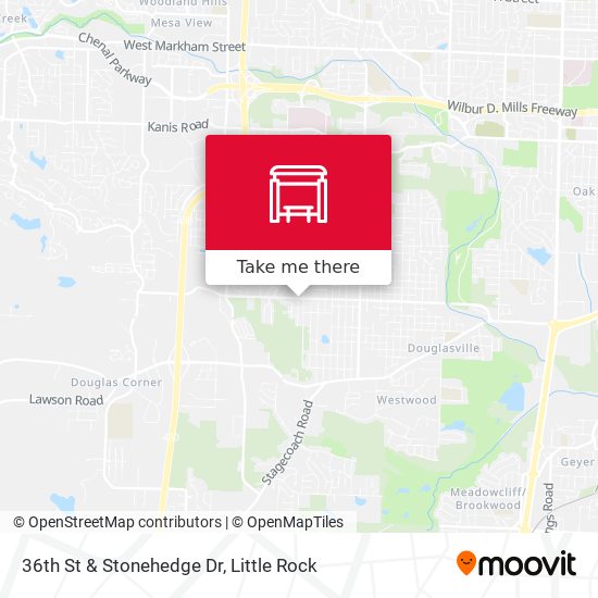 36th St & Stonehedge Dr map