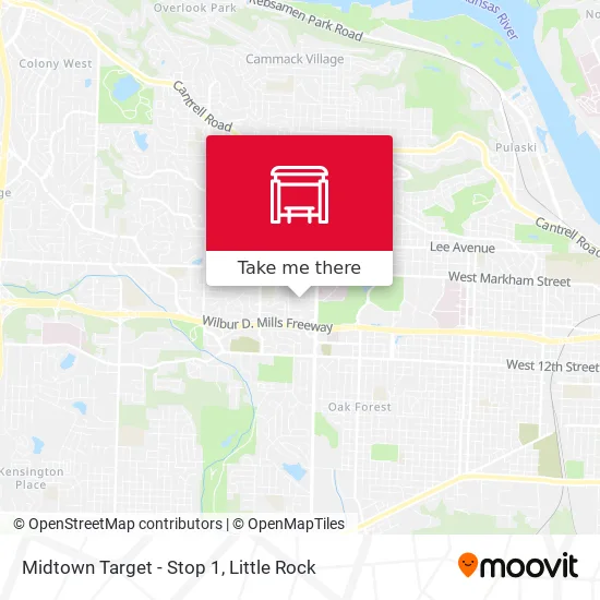 Mapa de Midtown Target - Stop 1