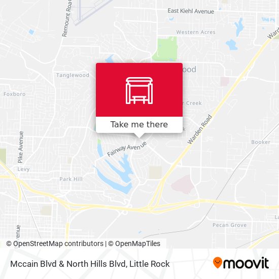 Mapa de Mccain Blvd & North Hills Blvd