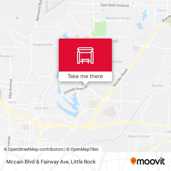 Mccain Blvd & Fairway Ave map