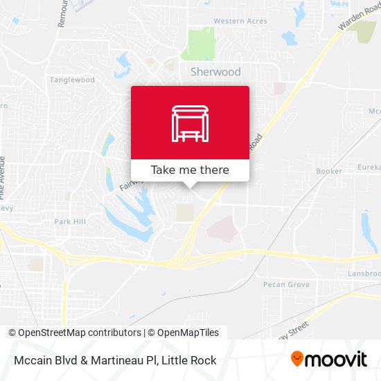 Mccain Blvd & Martineau Pl map