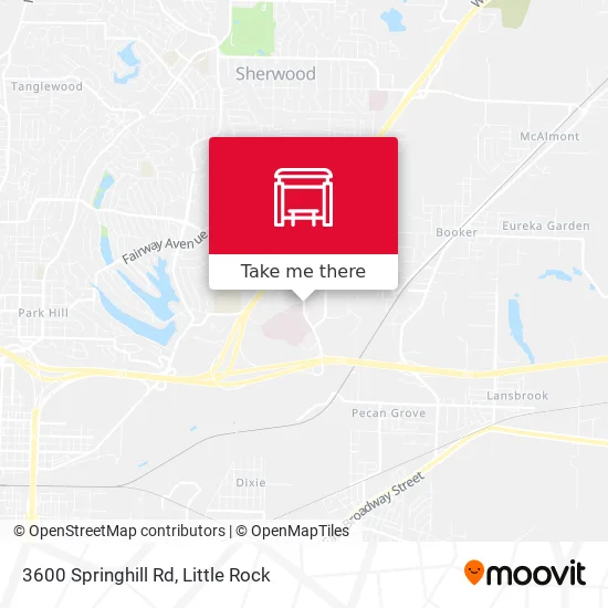 3600 Springhill Rd map