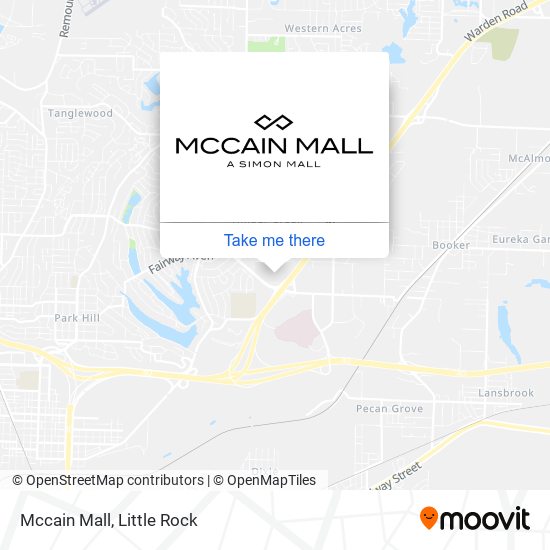 Mapa de Mccain Mall