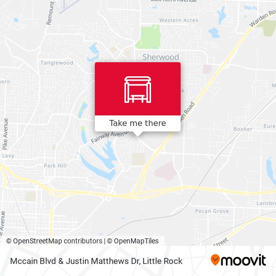 Mccain Blvd & Justin Matthews Dr map