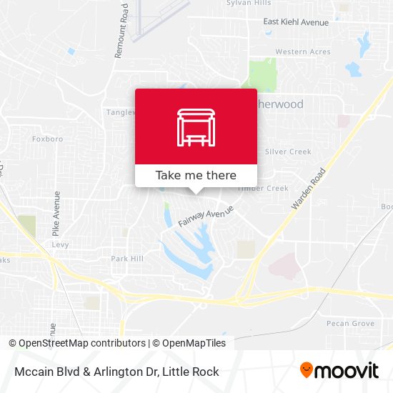 Mccain Blvd & Arlington Dr map